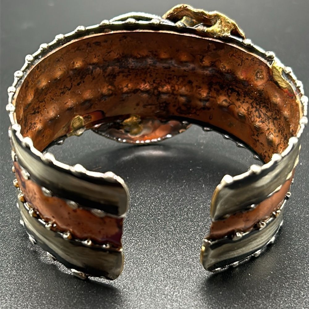 Creative Copper Brass Copper Cuff Bracelet - Picture 3 of 9